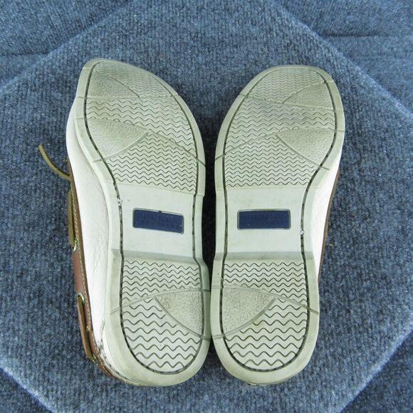 SPERRY Women Boat Shoe Brown Leather Lace Up Size 8.5 Medium - Picture 8 of 10